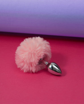 Hop in to bedtime fun with the Fluffy Bunny Tail Anal Plug!